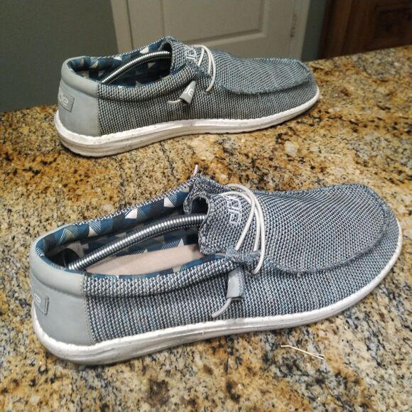 Hey Dude Wally Sox Stitch Ice Gray Green Slip-On Casual Comfort Shoes Mens Sz 14 main image 7